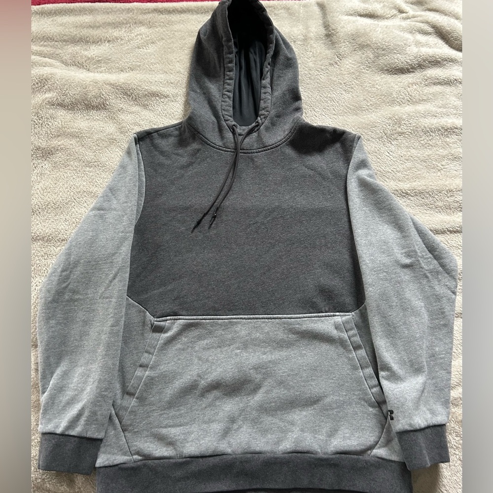 Russell Athletic Men's Fleece Hoodie (Gray, L)